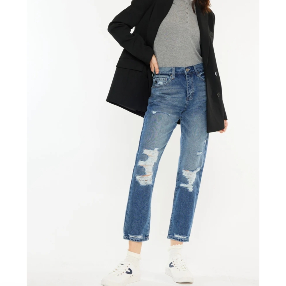Kancan Kerrigan Ultra High Rise Mom Jeans Size-27